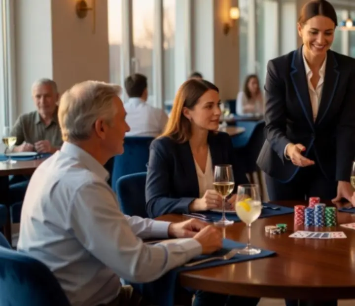 Table host Social Quartter, který se stará o hosty u společenského stolu